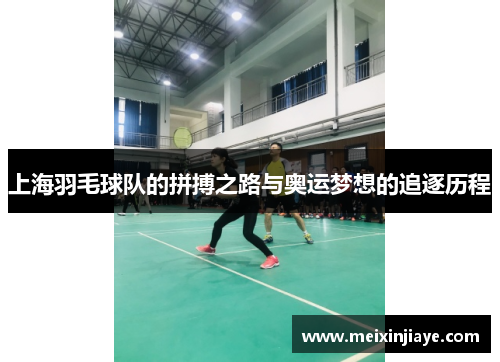 上海羽毛球队的拼搏之路与奥运梦想的追逐历程