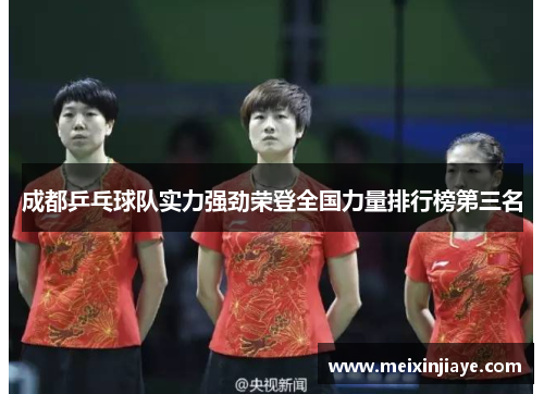 成都乒乓球队实力强劲荣登全国力量排行榜第三名