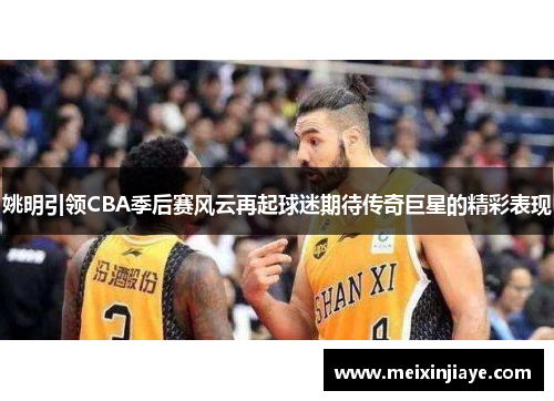姚明引领CBA季后赛风云再起球迷期待传奇巨星的精彩表现